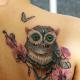 Значение татуировки с изображением совы Тату на икре мужские филин