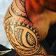 Значение тату в стиле полинезия: эскизы на плечо для мужчин